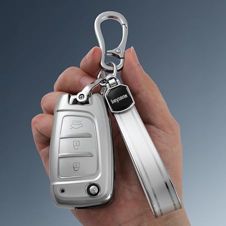 keycare Silver Dust TPU Key Cover And Key Chain for i20, Kona, Verna 2018 Onwards 3 Button Flip Key | SDTP 43 SDTPKeychain keycare Silver Dust TPU Key Cover And Key Chain for i20, Kona, Verna 2018 Onwards 3 Button Flip Key | SDTP 43 SDTPKeychain