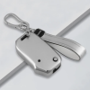 keycare silver dust TPU key cover And keychain for Seltos, Sonet 2023 onwards 3 button flip key | SDTP 78 SDTPKeychain