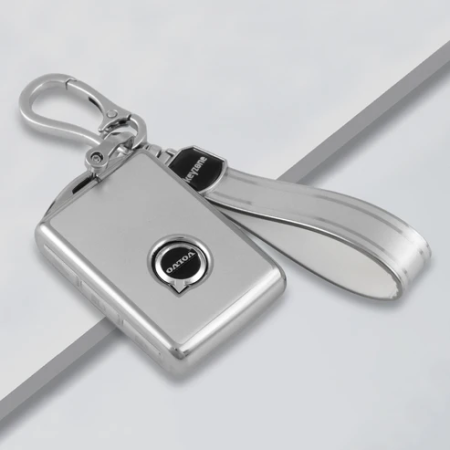 keycare silver dust TPU key cover And keychain for Volvo XC40 XC60 XC90 S60 S90 V60 V90 smart key | SDTP 80, SDTP Keychain keycare silver dust TPU key cover And keychain for Volvo XC40 XC60 XC90 S60 S90 V60 V90 smart key | SDTP 80, SDTP Keychain