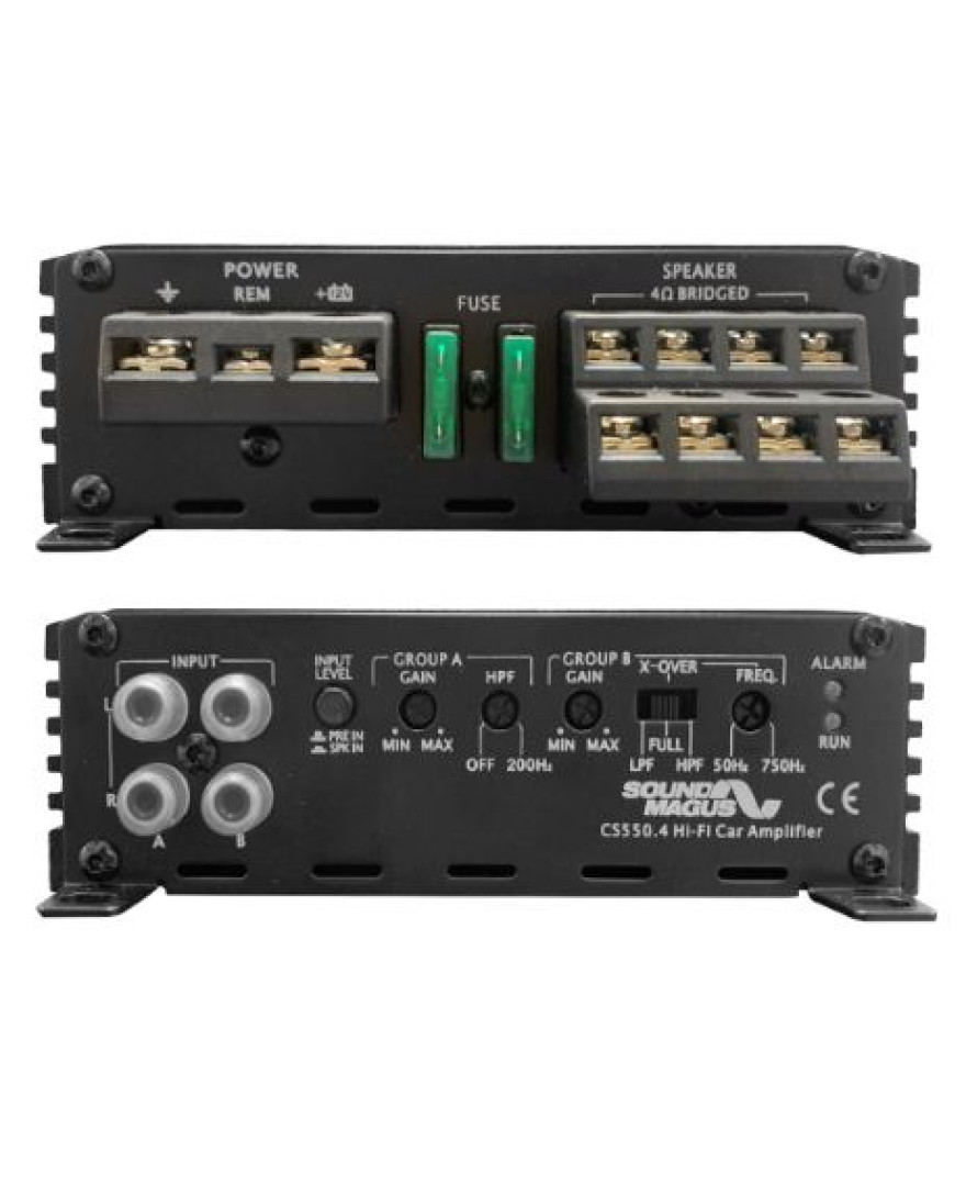 SOUNDMAGUS CS550.4 CLASS D 4 CHANNEL AMPLIFIER