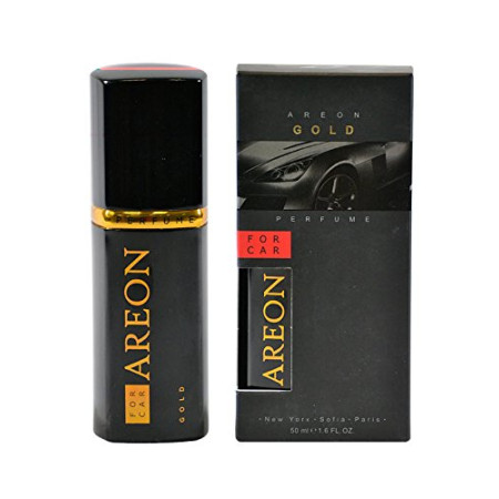 AREON Spice Gold Perfume Car Air Freshener Spray |  50ml | Metal Bottle | AP02