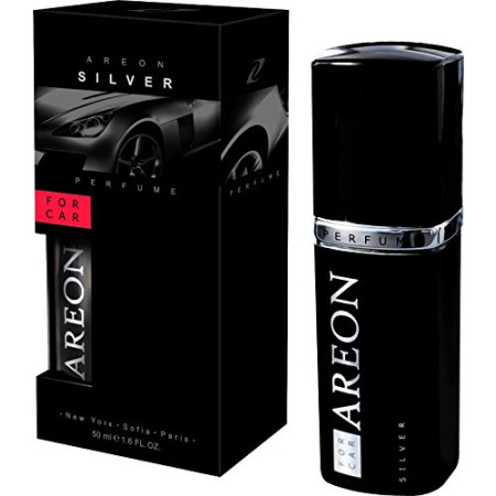 Areon Silver Perfume Car Air Freshener | 50ml | Metal Bottle | AP01