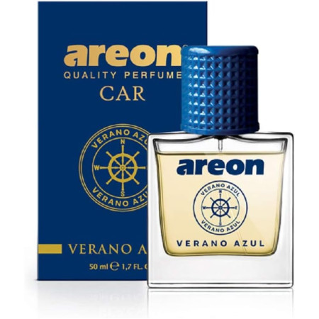 AREON Car Perfume VERANO AZUL 50ml | Glass Bottel | MCP07 AREON Car Perfume VERANO AZUL 50ml | Glass Bottel | MCP07