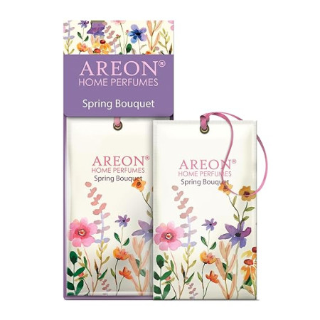 Areon Sachet Perfume Spring Bouquet- Air Freshener for Home & Office | Refresh Every Interior - Car, Office Or Your Home| Eliminate Odors and Refresh The Air
