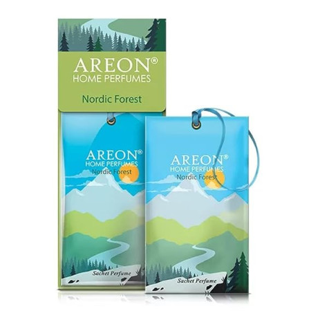 Areon Sachet Perfume Nordic Forest- Air Freshener for Home & Office | Refresh Every Interior - Car, Office Or Your Home| Eliminate Odors and Refresh The Air
