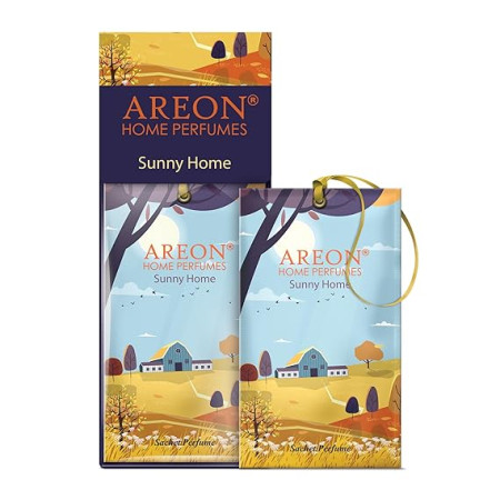 Areon Sachet Perfume Sunny Home- Air Freshener for Home & Office | Refresh Every Interior - Car, Office Or Your Home| Eliminate Odors and Refresh The Air