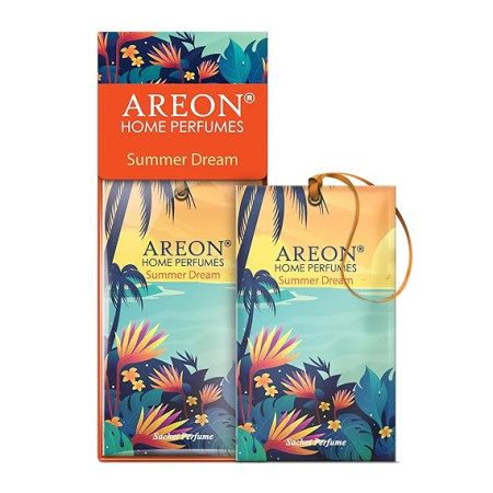 Areon Sachet Perfume Summer Dream- Air Freshener for Home & Office | Refresh Every Interior - Car, Office Or Your Home| Eliminate Odors and Refresh The Air