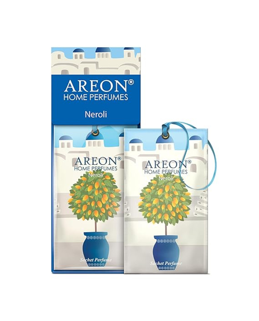 Areon Sachet Perfume Neroli- Air Freshener for Home & Office | Refresh Every Interior - Car, Office Or Your Home| Eliminate Odors and Refresh The Air