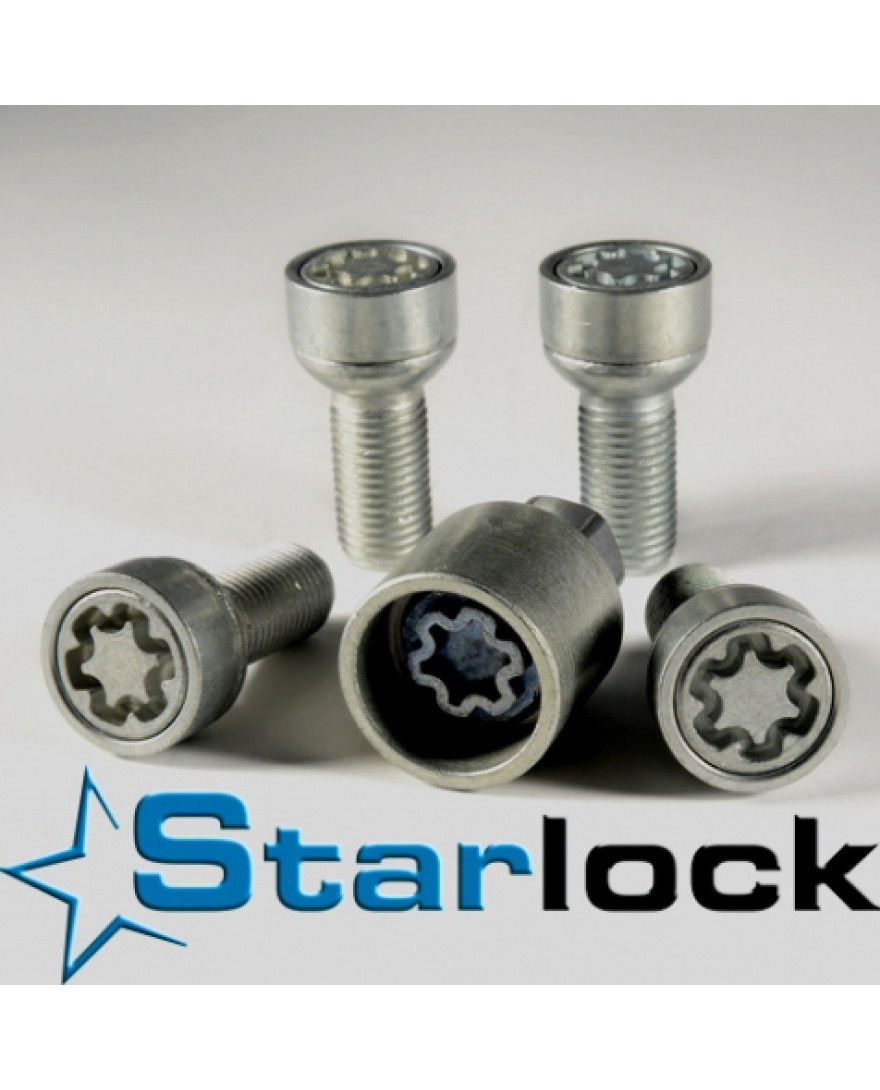 Star Locks with 2 Keys for all Cars (Set of 4)