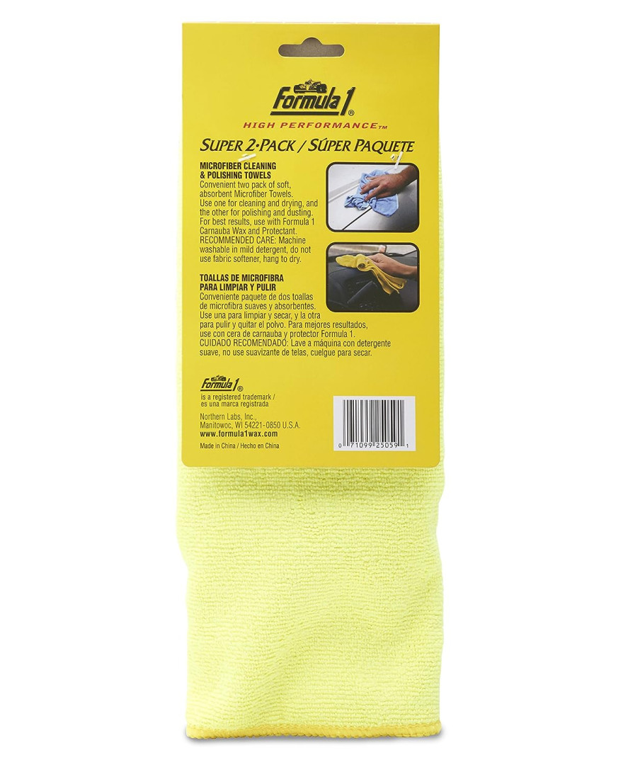 FORMULA 1 SUPER MICROFIBER CLOTH | 625059 | COMPATIBLE WITH ALL CARS, CLEANING AND CARE, CLEANING CLOTHES