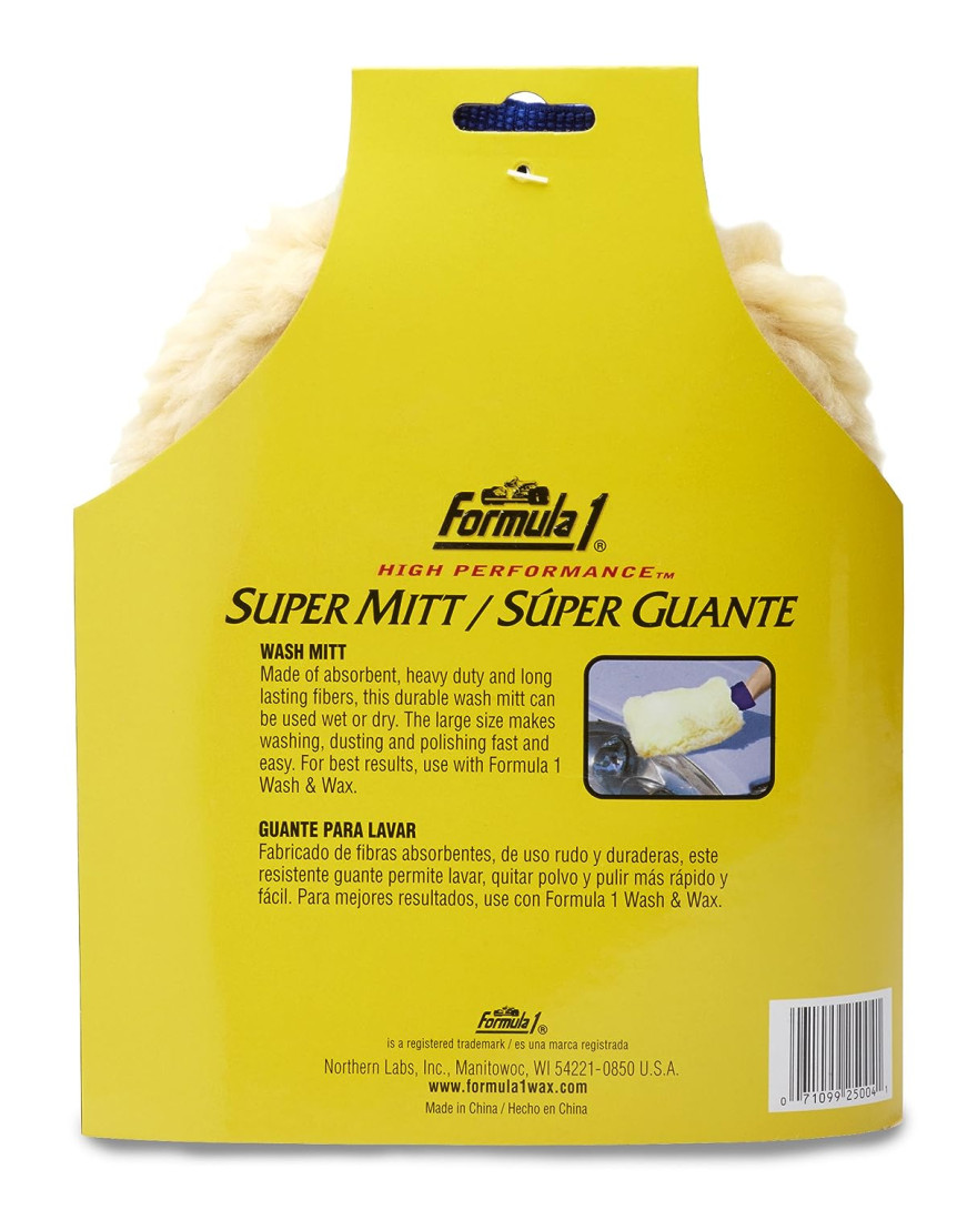 Formula1 Super Mitt Car Cleaning Glove  | Pack of 1