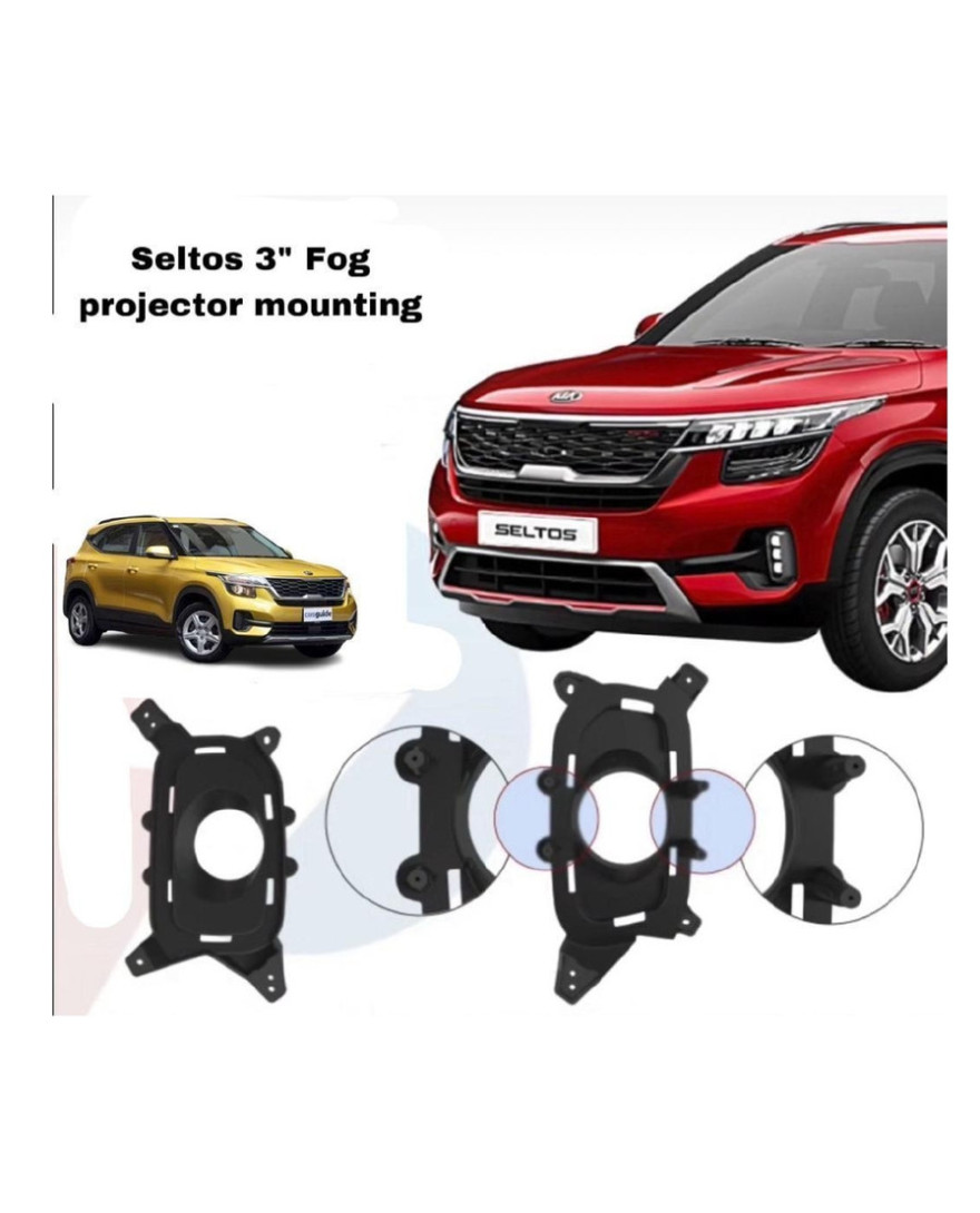 SV 13 | 3 Inch Universal Projector Mounting Bracket | Fiber Bracket | Kia Seltos