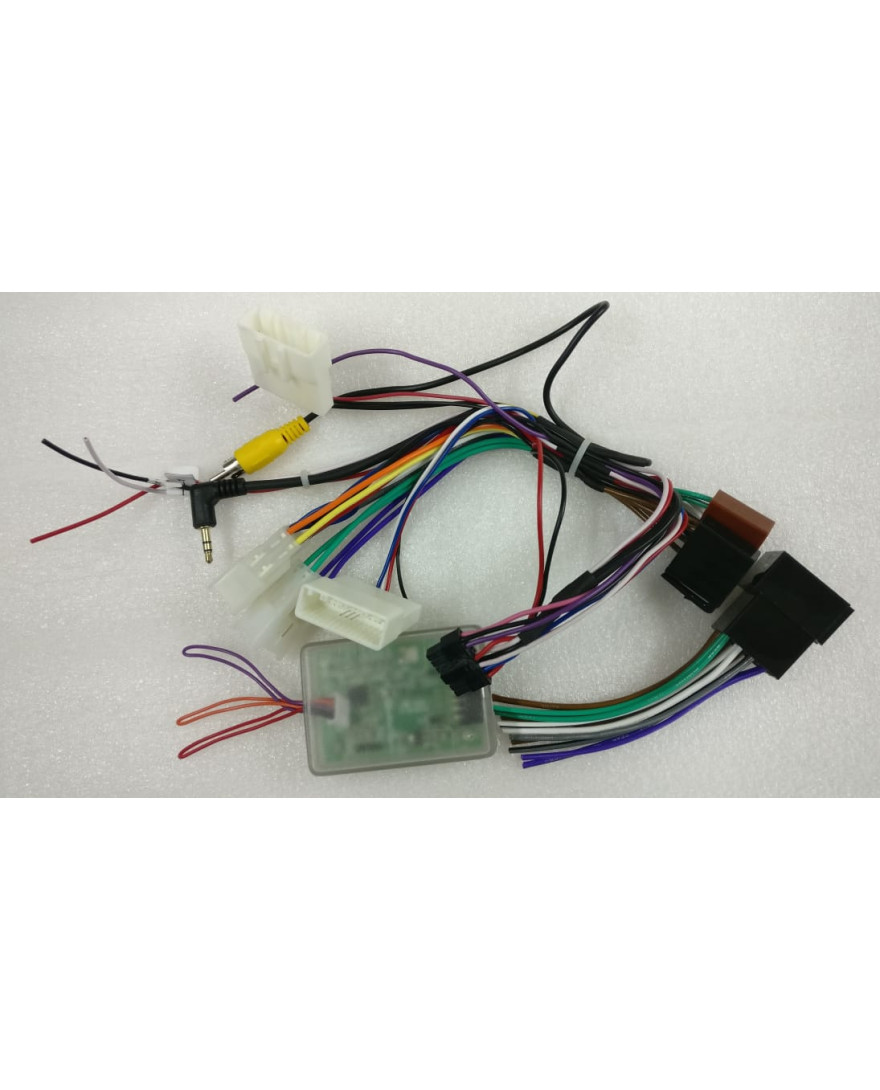 Global Byte Toyota 28pin (Innova & Forthuner after 2014 Cammry & Altis) with OEM Camera Retention (24 PIN ) & Applicable Steering Wheel Control Interface with OEM Camera Retention | SWC-GBTO14.1