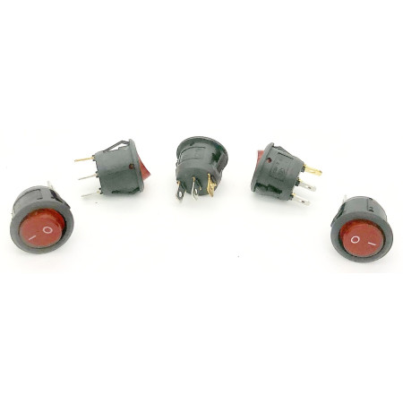 Global Byte Universal Round Medium Size ON/OFF Switch For 5 AMP | SWH-101/ZXRO/F-MD Global Byte Universal Round Medium Size ON/OFF Switch For 5 AMP | SWH-101/ZXRO/F-MD