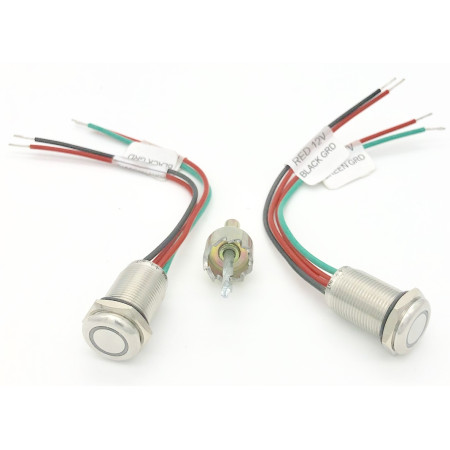 Global Byte Universal Capacitive Touch Switch Round 16.5MM Size For 7AMP | SWH-UNV-16.5 Global Byte Universal Capacitive Touch Switch Round 16.5MM Size For 7AMP | SWH-UNV-16.5