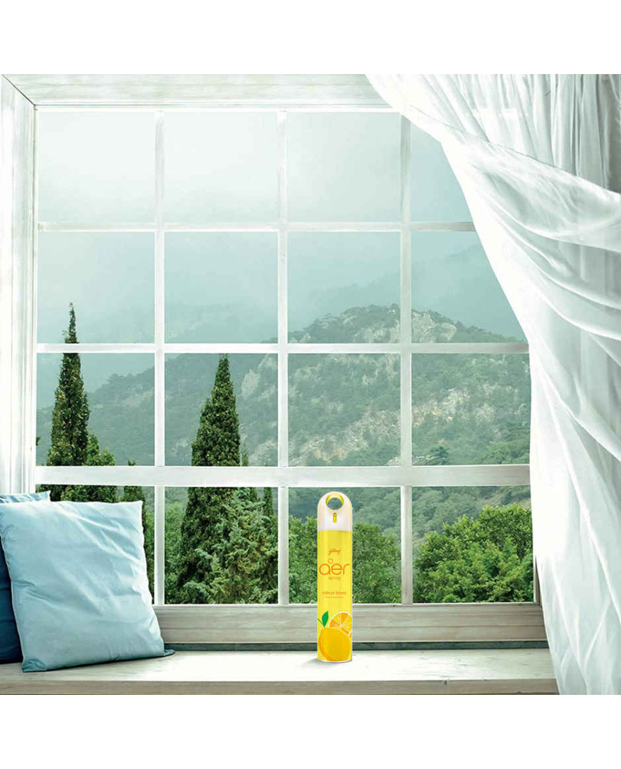 Godrej Aer Spray Home Fragrance Citrus Blast 220 ml