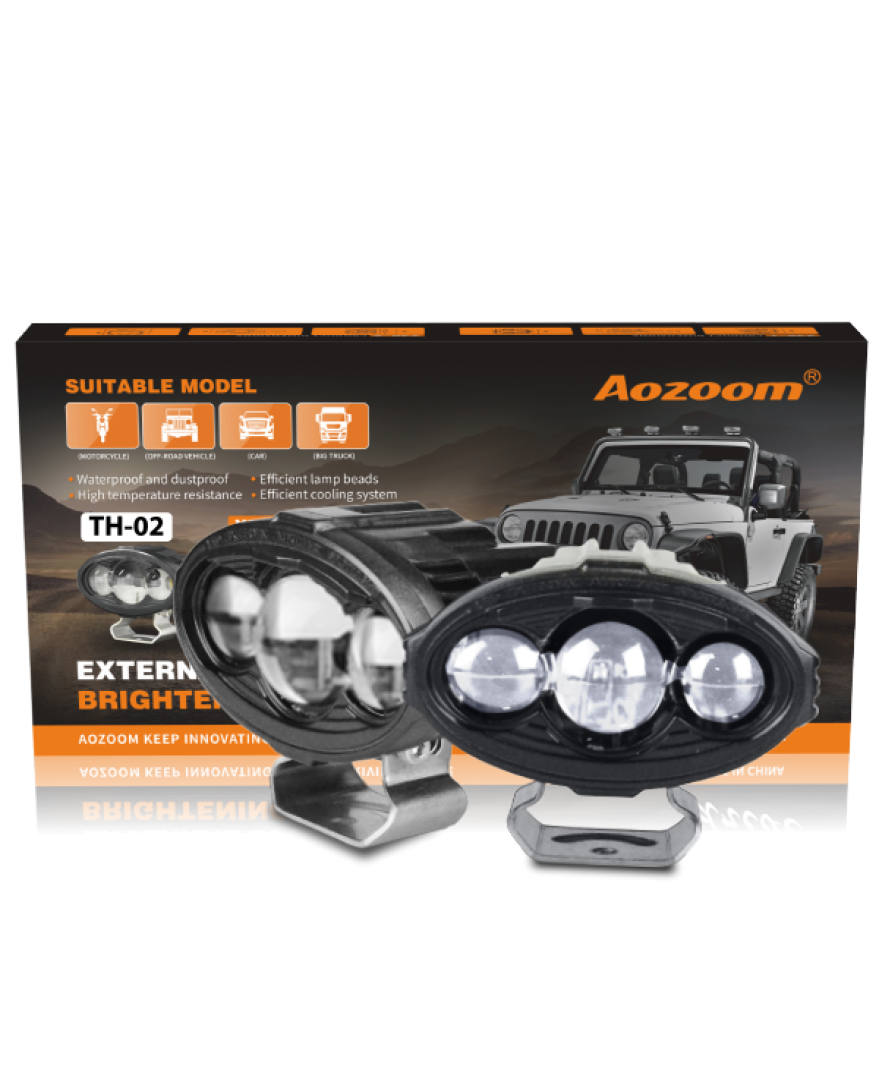 Aozoom TH 02 External Bi Focal Auxillary Light 70W | LED | LASER