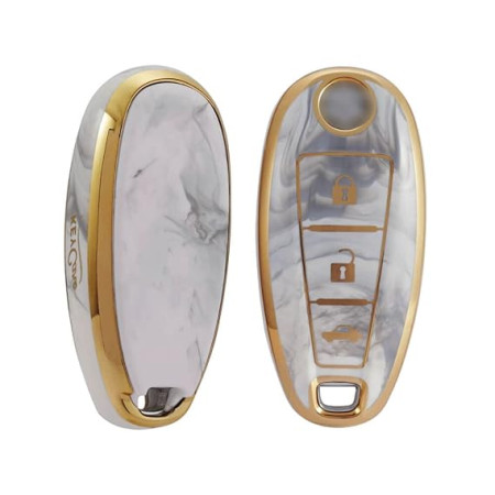 Keycare TPU Key Cover Compatible for Urban Cruiser Smart Key | TP04 Marble Finish Keycare TPU Key Cover Compatible for Urban Cruiser Smart Key | TP04 Marble Finish