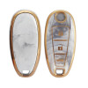 Keycare TPU Key Cover Compatible for Urban Cruiser Smart Key | TP04 Marble Finish