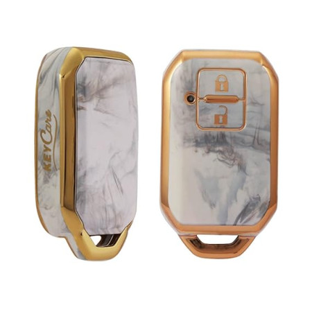 Keycare TPU Key Cover Compatible for Glanza, Urban Cruiser Hyryder Smart Key | TP05 Marble Finish Keycare TPU Key Cover Compatible for Glanza, Urban Cruiser Hyryder Smart Key | TP05 Marble Finish