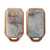 Keycare TPU Key Cover Compatible for Glanza, Urban Cruiser Hyryder Smart Key | TP05 Marble Finish