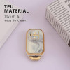 Keycare TPU Key Cover Compatible for Glanza, Urban Cruiser Hyryder Smart Key | TP05 Marble Finish