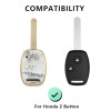 keycare TPU Key Cover Compatible for Honda City Civic Jazz Brio Amaze 2 Button Remote Key | TP21 Marble
