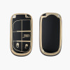 keycare TPU Key Cover | GOLD BLACK | Compatible with Compass, Meridian | TP28-GLD