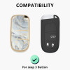 keycare TPU Key Cover | TP28-MRB | Marble Finish | Compatible with Compass, Meridian