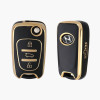keycare TPU Key Cover For Elantra, i10, i20, Verna |TP45 | Gold Black