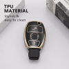 keycare TPU Key Cover For Mercedes Benz C E M S CLS CLK GLK GLC G Class 2 Button Smart Key | TP54 GoldBlack