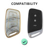 Keycare TPU key cover for MG Hector smart key | TP64 Marble