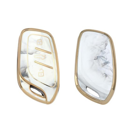 keycare TPU car Key Cover Compatible for MG ZS EV, Astor Smart Key | TP65 Marble keycare TPU car Key Cover Compatible for MG ZS EV, Astor Smart Key | TP65 Marble