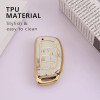 Keycare TPU Key Cover Compatible for Alcazar and Creta 2021 4 Button Smart Key | TP67 Marble Finish