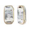 keycare TPU key cover compatible for Seltos, Sonet 2023 onwards smart key | TP77 MARBLE