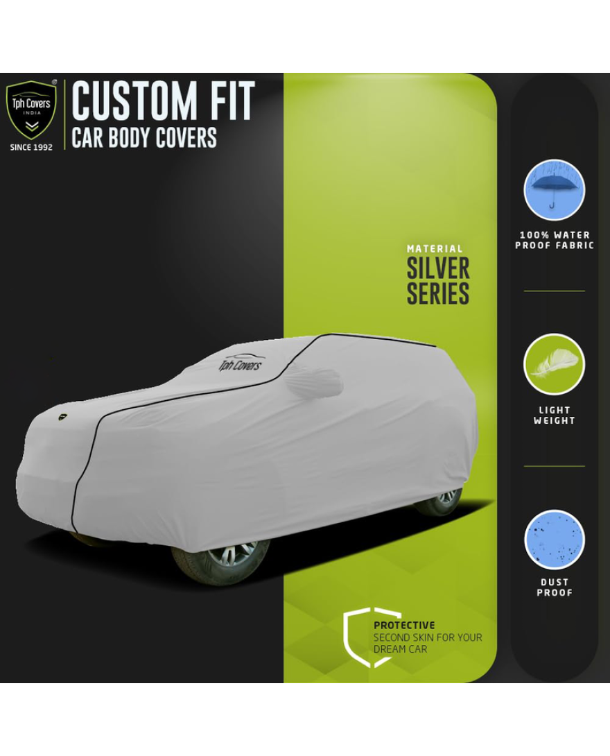 TPH Cover Silver Series For 5 Seater SUV Hyundai Creta | Light-Weight And easy to Carry | Water Resistant | Scratch proof | Dust Proof