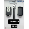 Key Care Leathet TPU Key Cover with Key Chain KC 24 | Black Silver TPU L TP LH 14
