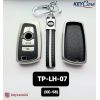 Key Care Leathet TPU Key Cover with Key Chain KC 58 | Black Silver TPU L TP LH 07