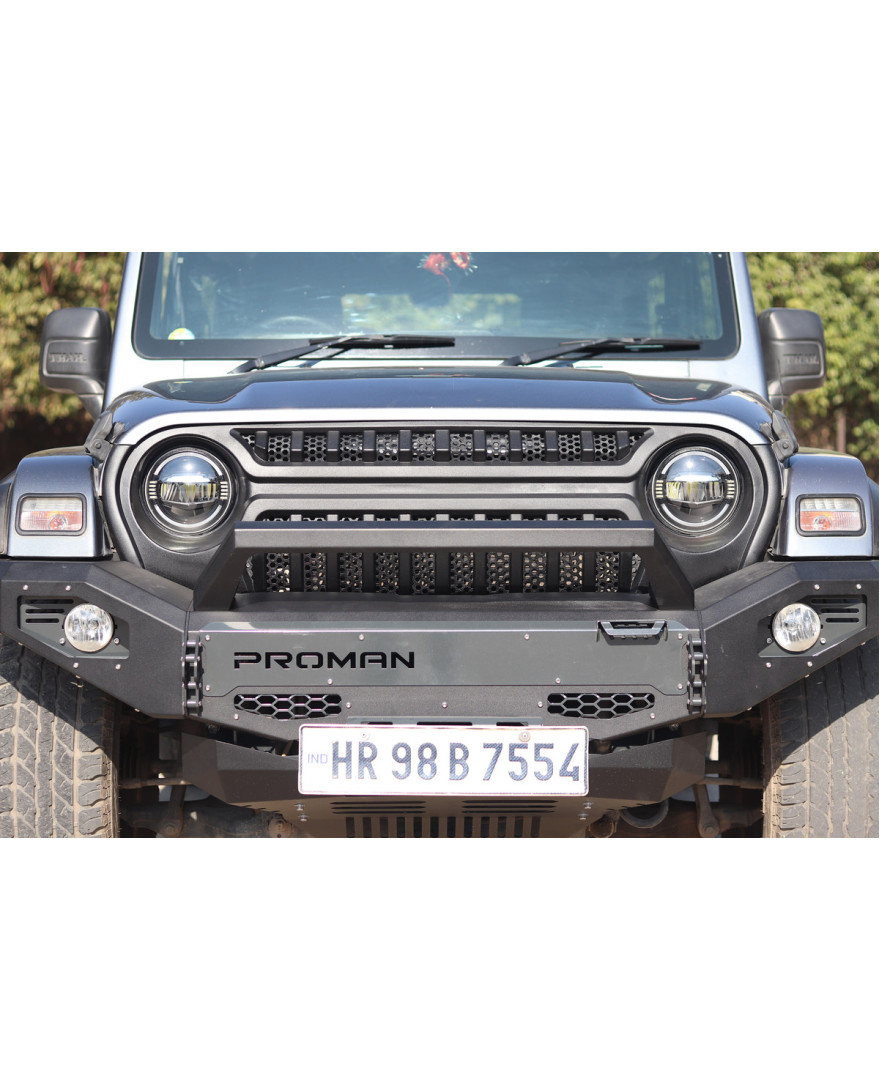 Bimbra 4x4 Front Ten Slot Grill | Body Color | For Mahindra Thar