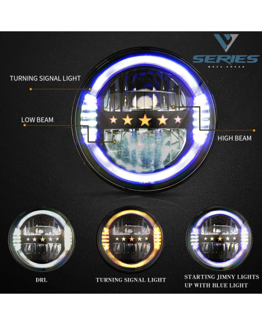 Loyo Star Night Headlight for Mahindra thar | Set of 2 Pcs