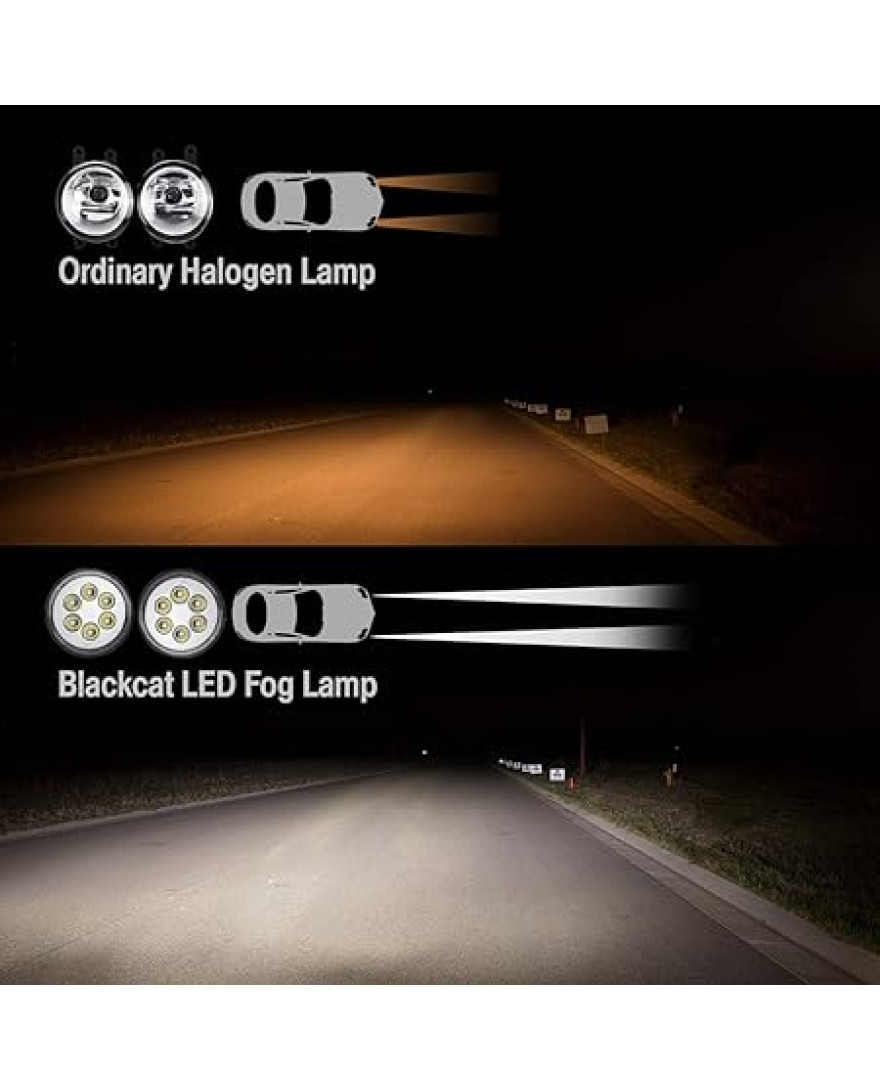 Blackcat LED Fog Lamp compatible with Tata Tiago & Tata Tigor