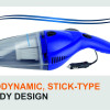 Bergmann Tornado Car Vacuum Cleaner | With HEPA Filter | Sleek Trendy Design | 12V DC, 60W | 3m Power Cord | Blue