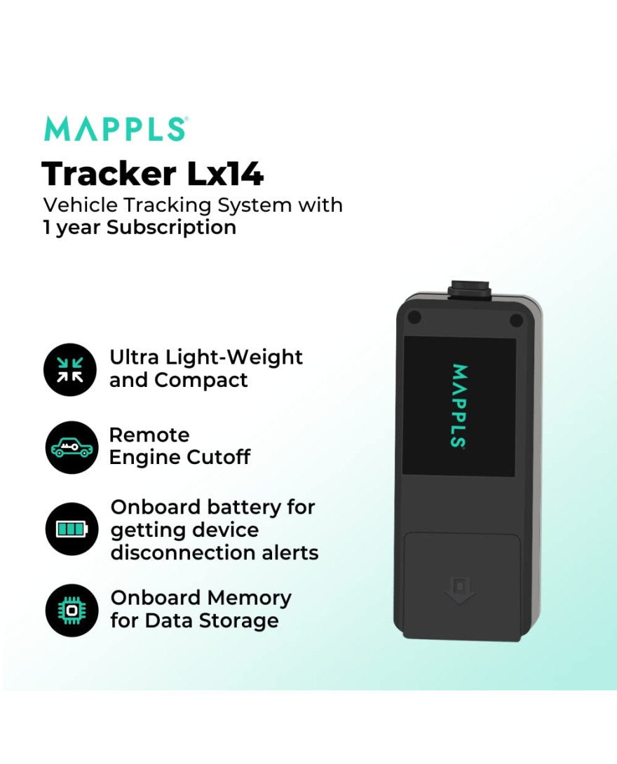 Vehicle Tracking System Tracker Lx15 | Premium deep-installed GPS tracker for car theft prevention, driver monitoring, and car safety | Without engine cutoff 1 Year Subscription