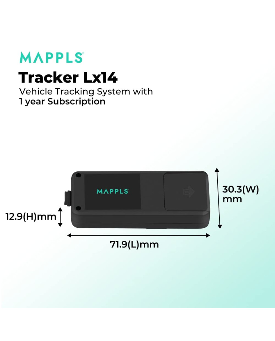 Vehicle Tracking System Tracker Lx15 | Premium deep-installed GPS tracker for car theft prevention, driver monitoring, and car safety | Without engine cutoff 1 Year Subscription