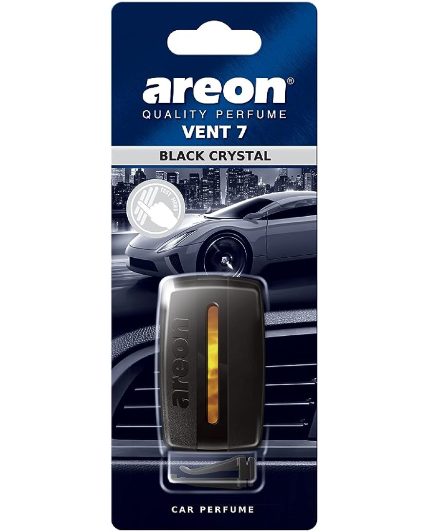 Areon Black Crystal Scent Vent 7 Car Perfume | Fruity And Sweet Perfume Fragrances
