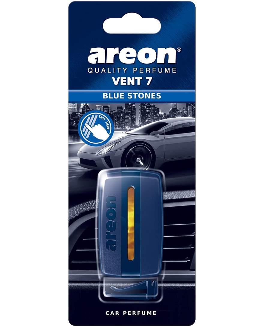 Areon Blue Stones Scent Vent 7 Car Perfume | Fruity And Sweet Perfume Fragrances