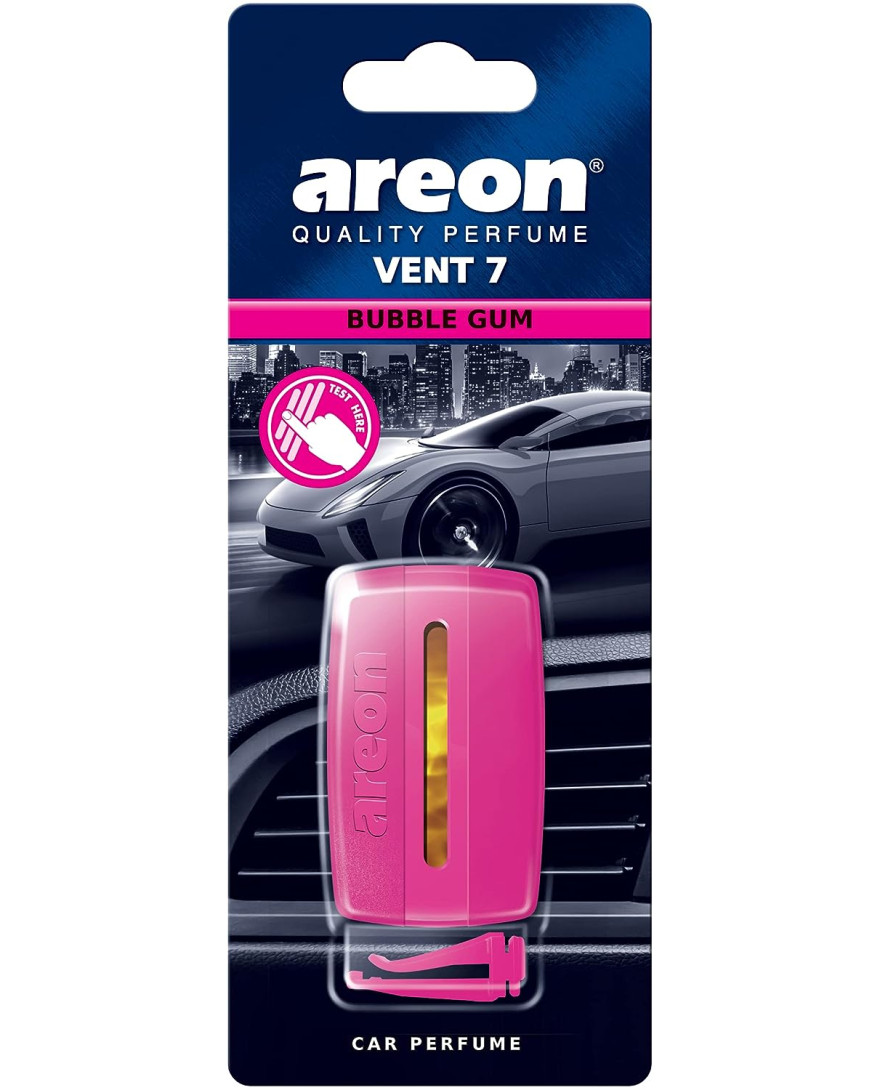 Areon Bubble Gum Scent Vent 7 Car Perfume | Fruity And Sweet Perfume Fragrances