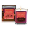 Areon Scented Candle Apple And Cinnamon | 120gm | Invigorating Aroma | Stylish Glass Tumbler | CR01