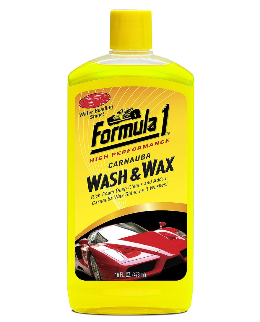 Formula 1 615016 Carnauba Wash and Wax Shampoo | 473 ml | Made in USA