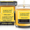 Areon Scented Candle Vanilla Black 120gm | Elegant Floral Scents | Glass Tumbler